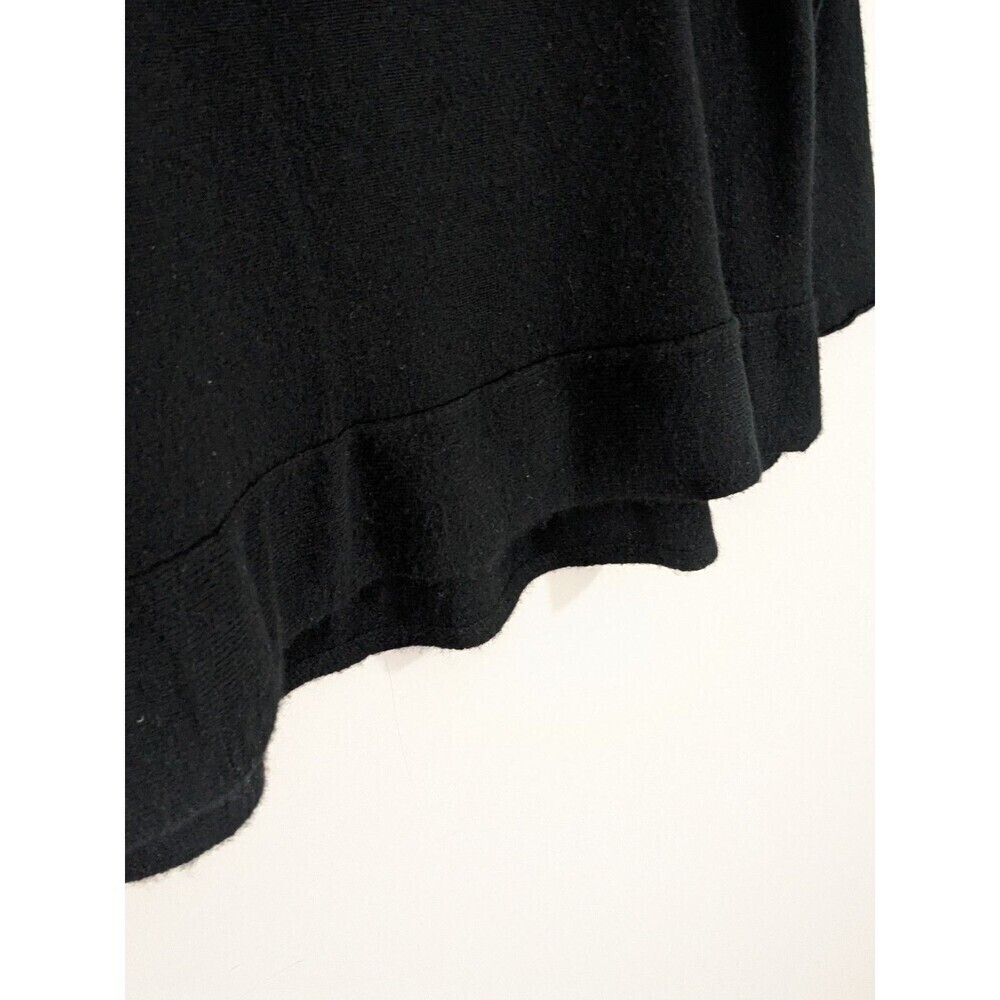 Velvet Graham & Spencer 100% Cashmere Black Turtleneck Sweater Slouchy Relaxed - Picture 3 of 8